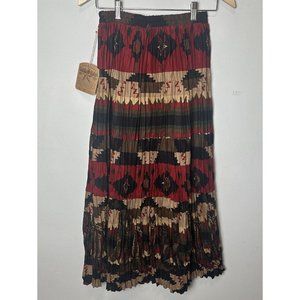 NWT Vintage USA Saddle Ridge Cowboy‎ Boot Western Southwestern Tribal Skirt M